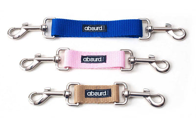 Harness to Dog Collar Safety Clip | Webbing | Available in 2 Widths - Absurd Design
