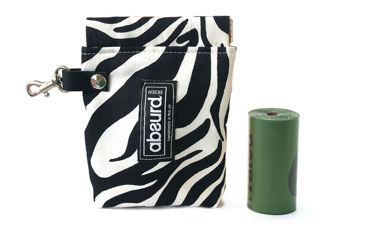 FETCH.IT Compostable Poo Bags (60 Bags) + Absurd Design Fabric Poop Bag Holder - Absurd Design