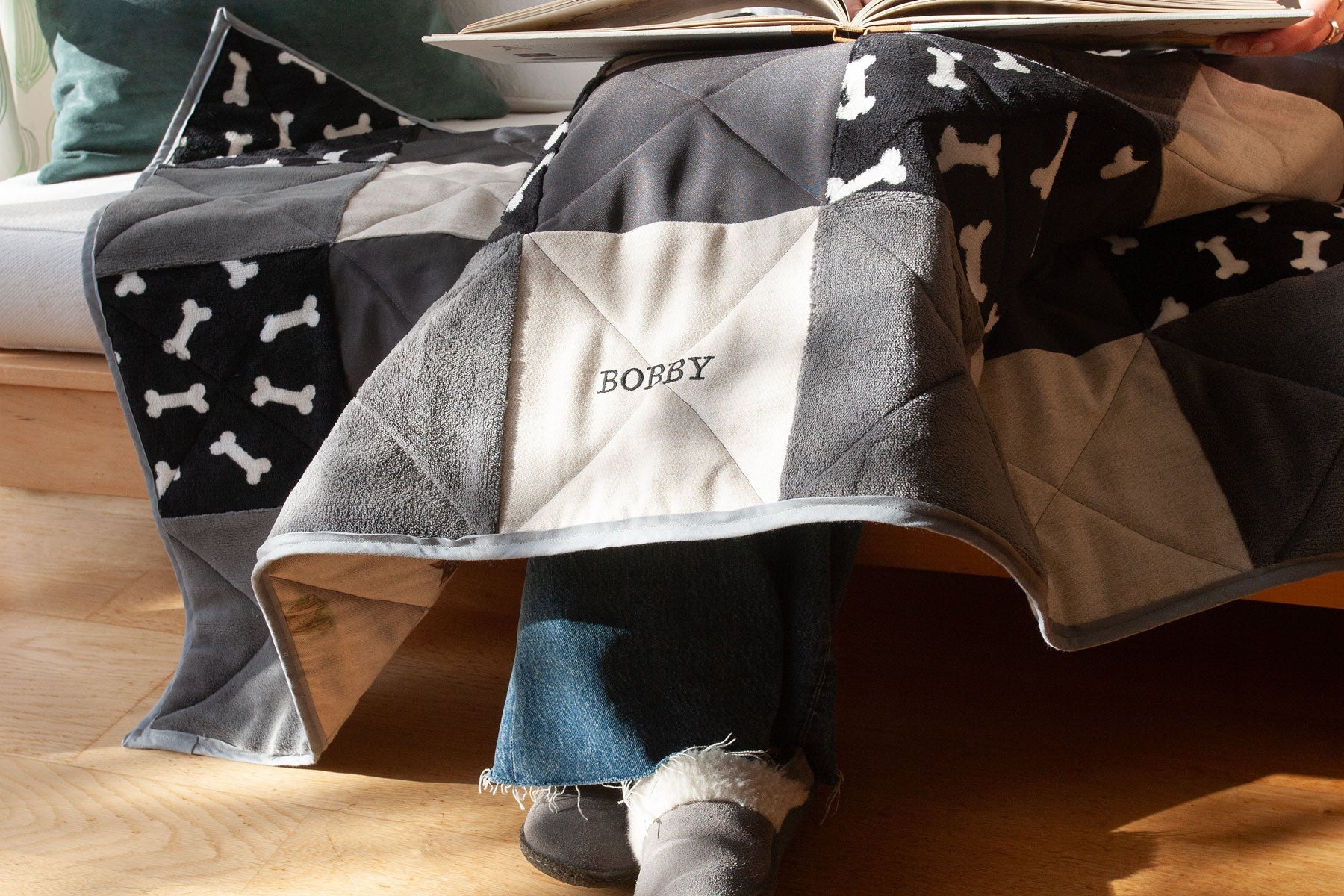 Handmade Memorial Pet Quilted Dog Blanket | Pet Loss Keepsake