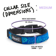 Neoprene Dog Collar: Rock Pool