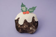 Upcycled Wetsuit Dog Toy - Christmas Pudding