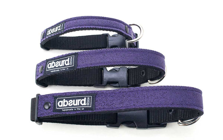 Neoprene Dog Collar: Amethyst