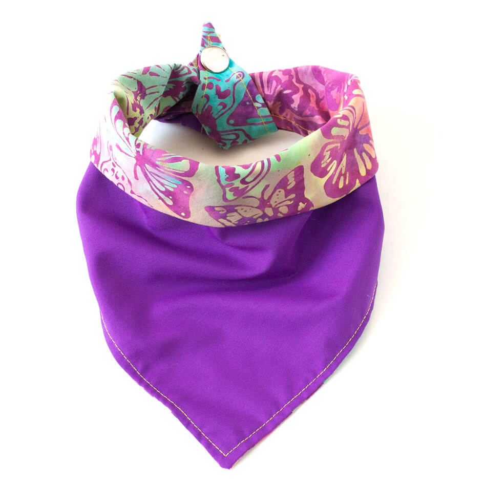 Fun Dog Bandana: BatikButterfly
