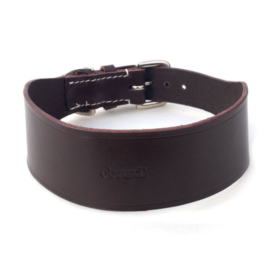 Brown Leather Hound Collar