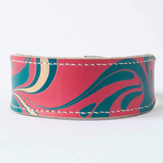 Leather Hound Collar : Bubblegum