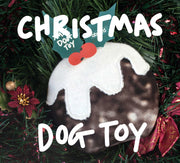 Upcycled Wetsuit Dog Toy - Christmas Pudding