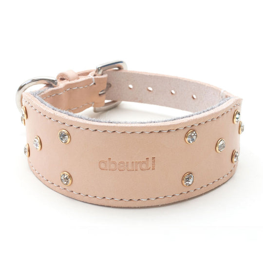 Shine Bright : Leather Sighthound Collar