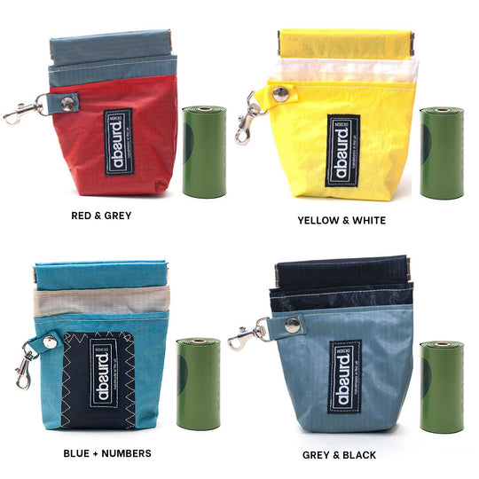 Upcycled Dog Poop Bag Holder &amp; Dog Treat Bag