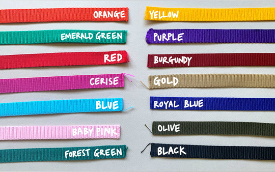 Harness to Dog Collar Safety Clip | Webbing | Available in 2 Widths