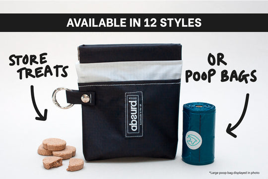 Upcycled Dog Poop Bag Holder &amp; Dog Treat Bag