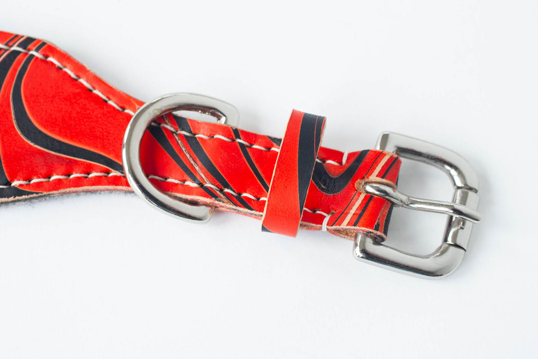 Leather Hound Collar : BloodyMary
