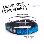 Neoprene Dog Collar: Rock Pool