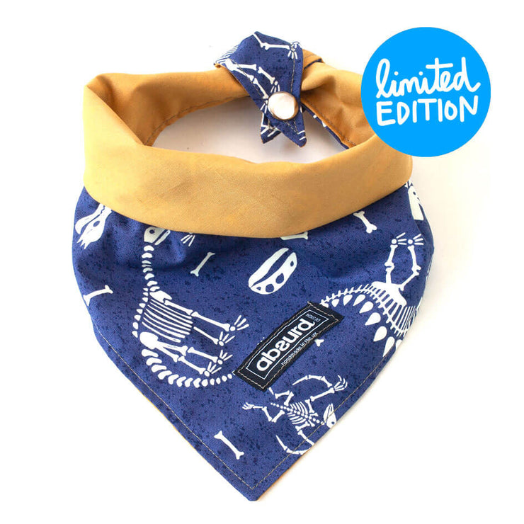 Fun Dog Bandana: FunnyBones (GLOW IN THE DARK!)