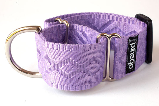 Chic Martingale Dog Collar 1.5" (38mm) | Embossed Patterned Webbing