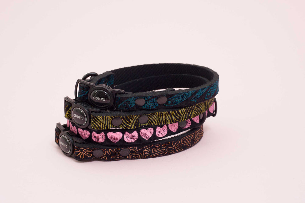Upcycled Neoprene Breakaway Cat Collar