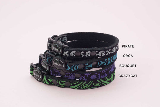 Upcycled Neoprene Safety Breakaway Cat Collar