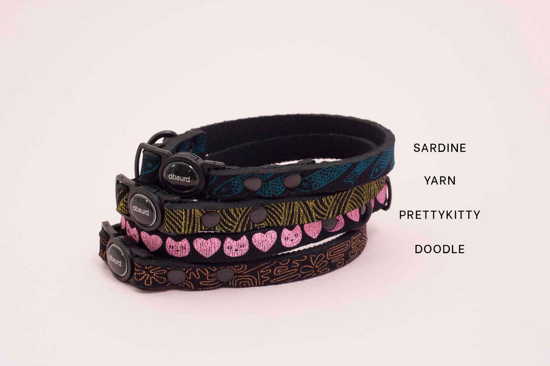 Upcycled Neoprene Breakaway Cat Collar