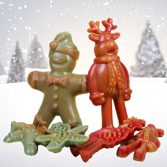 Xmas Veggie Dog Treats: Ginger &amp; Dasher Limited Edition