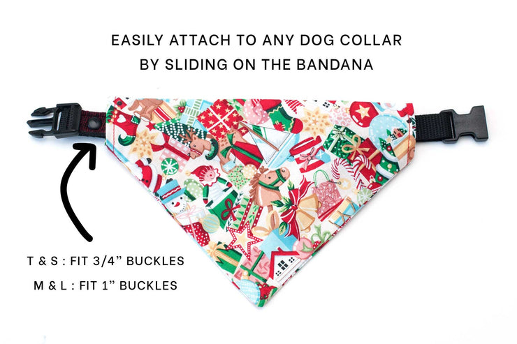 Christmas Dog Collar Bandanas
