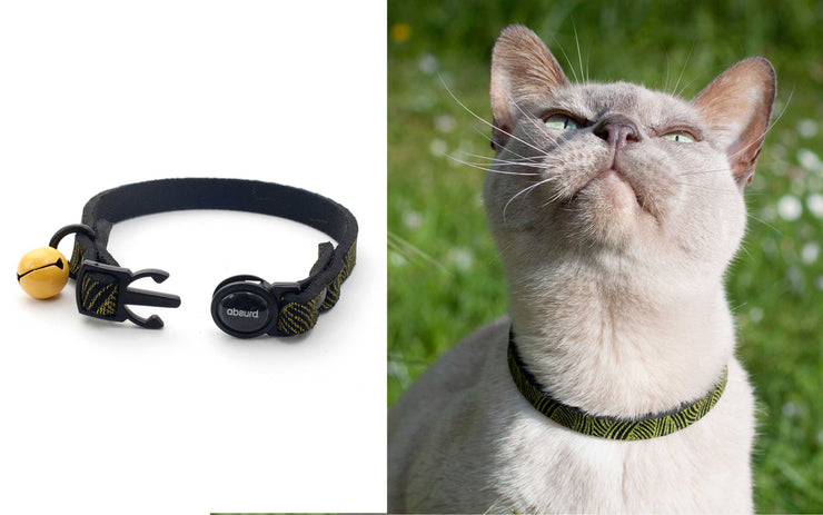 Upcycled Neoprene Breakaway Cat Collar