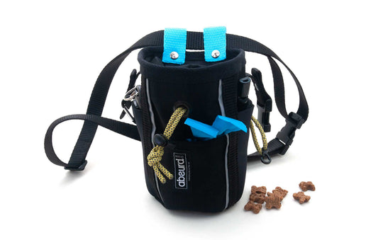 Dog Training Treat Pouch | Dog Walking Bag : Black - Absurd Design