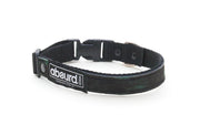 green and black camo soft neoprene dog collar