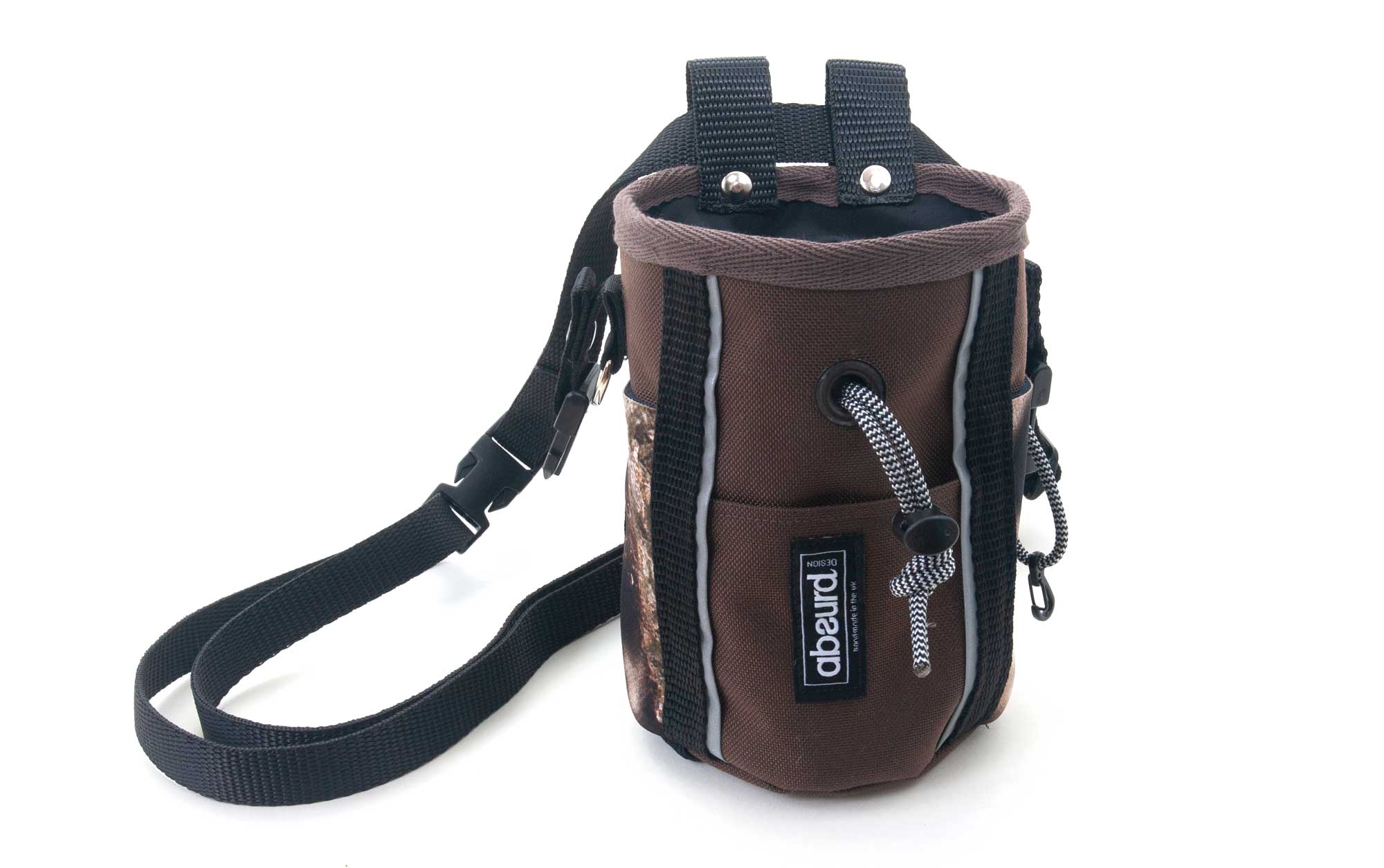 Dog Training Treat Pouch | Dog Walking Bag : Brown - Absurd Design