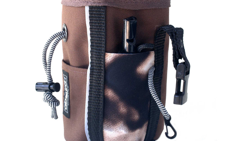 Dog Training Treat Pouch | Dog Walking Bag : Brown - Absurd Design