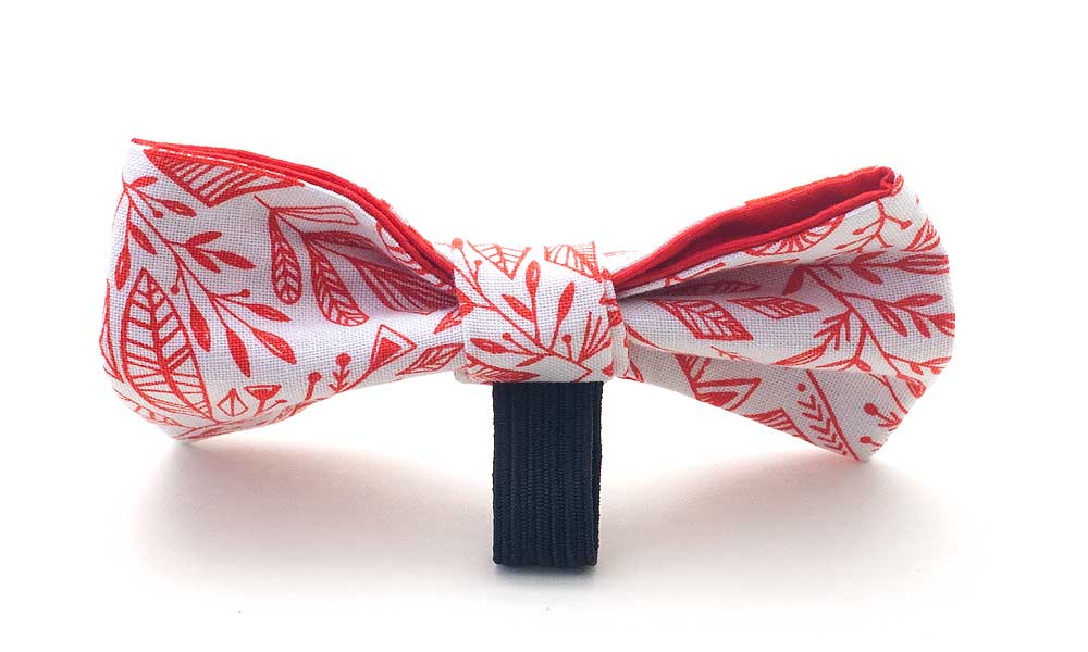 Christmas Fabric Bow : EggNog
