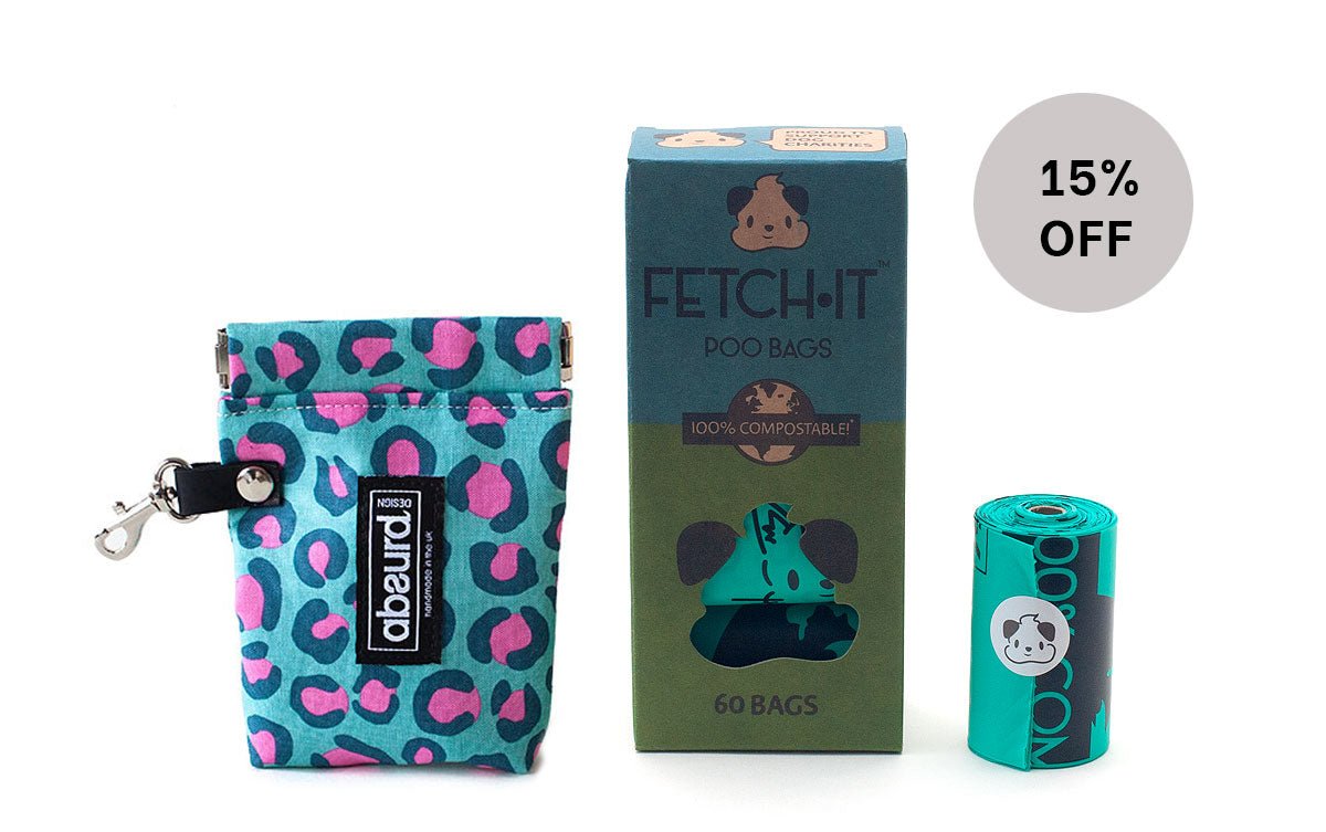 Fabric poop deals bag holder