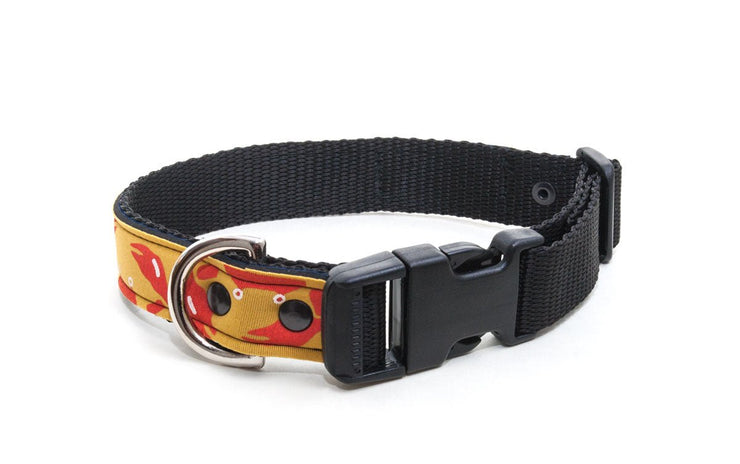 waterproof dog collar with strong side release buckle, D ring