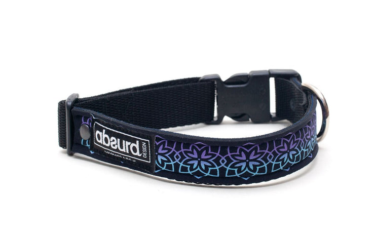 Neoprene Dog Collar: Lotus - Absurd Design 