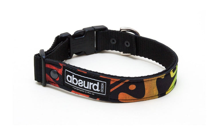 Neoprene Dog Collar: Haida Gwaii Multi - Absurd Design