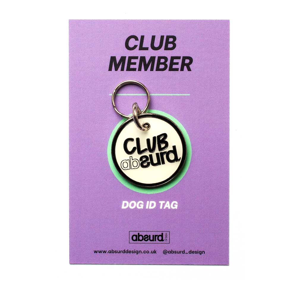 Enamel Dog ID Tag : Clubsurd - Absurd Design