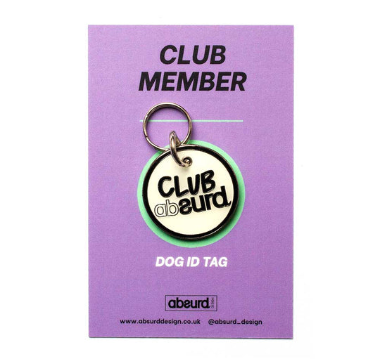 Enamel Dog ID Tag : Clubsurd - Absurd Design