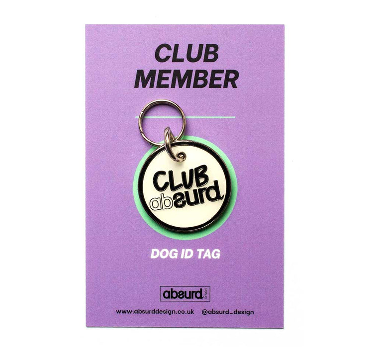 Enamel Dog ID Tag : Clubsurd - Absurd Design