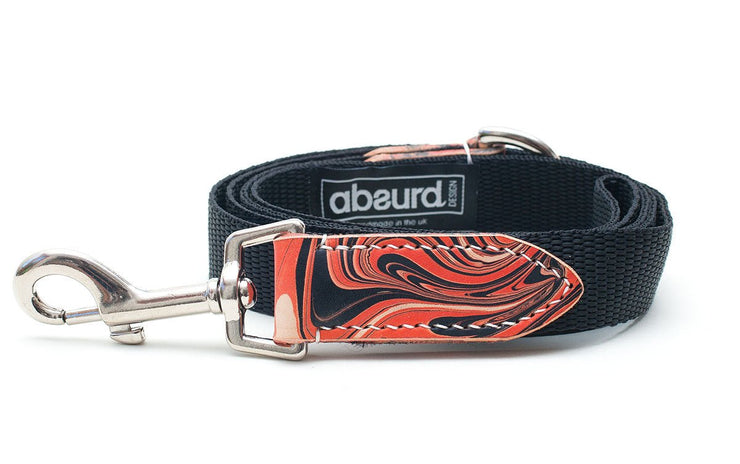 Bloody Mary Red and Black Dog Lead Leash