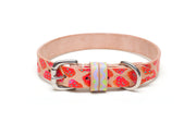 Hand Painted Leather Dog Collar: Cosmopolitan - Absurd Design