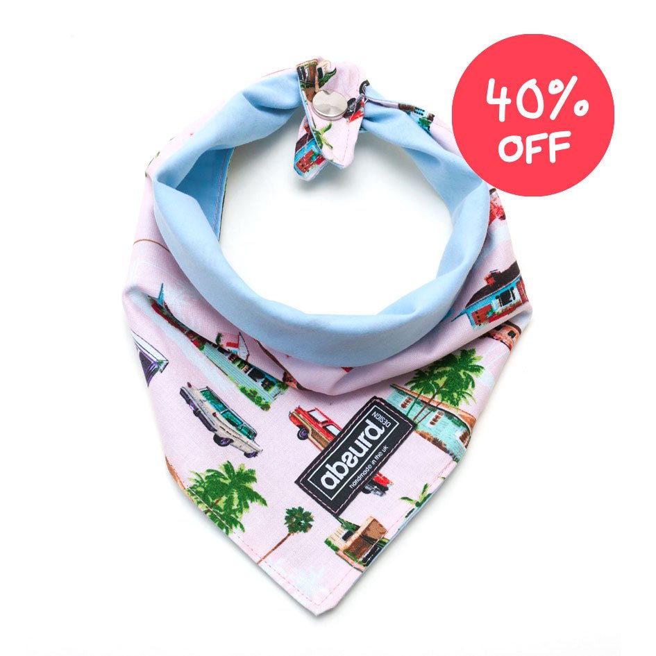 Fun Dog Bandana: California Dreamin' - Absurd Design