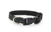 Woodland upcycled neoprene collar with side release buckle