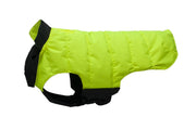 Designer Waterproof Dog Coat: Black/Hi-Vis - Absurd Design