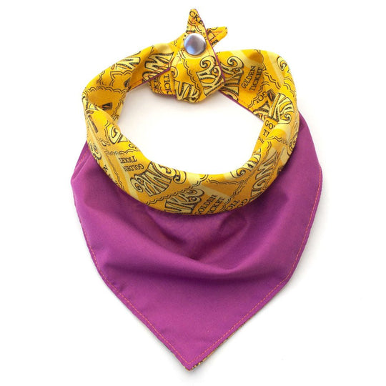 Fun Dog Bandana: Golden Ticket - Absurd Design