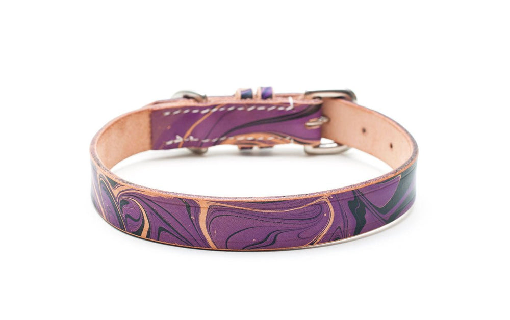Leather Dog Collar: Gothic - Absurd Design
