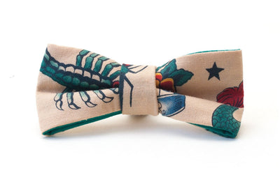 Fabric Dog Dickie Bow: Inked - Absurd Design