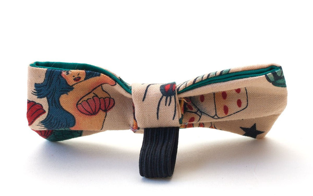 Fabric Dog Dickie Bow: Inked - Absurd Design