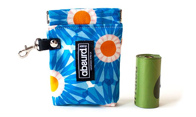 FETCH.IT Compostable Poo Bags (60 Bags) + Absurd Design Fabric Poop Bag Holder - Absurd Design