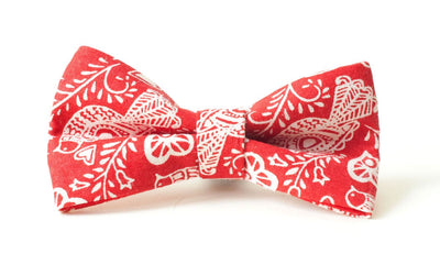 Christmas Fabric Bow : Turtle Doves - Absurd Design