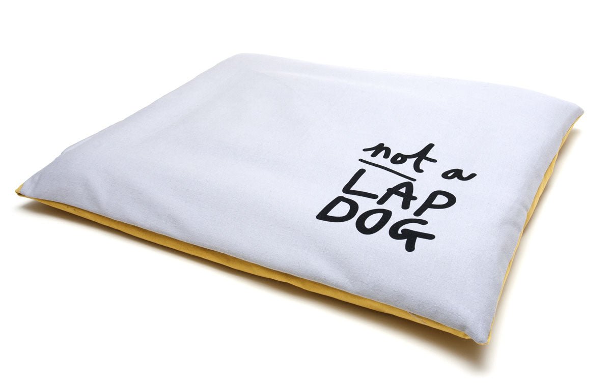 Modern Reversible Dog Cushion Bed: Not A Lap Dog - Absurd Design