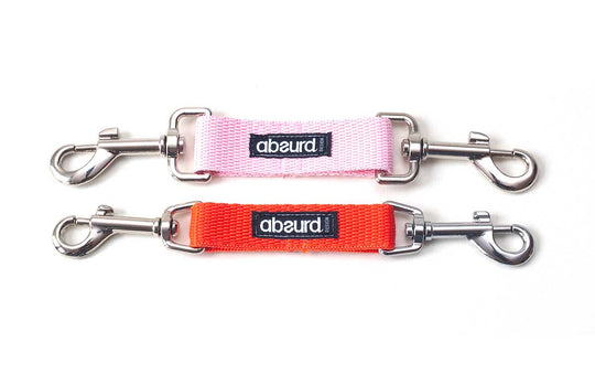 Harness to Dog Collar Safety Clip | Webbing | Available in 2 Widths - Absurd Design