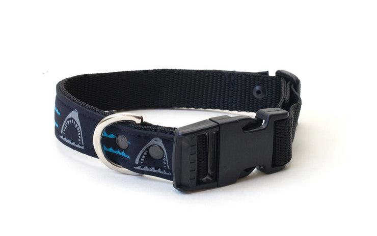 Neoprene Dog Collar: Shark Bait - Absurd Design